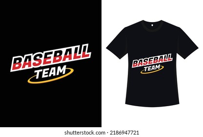 Baseball t-shirt design with vector