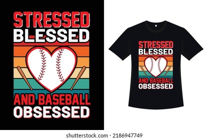 Baseball t-shirt design with vector