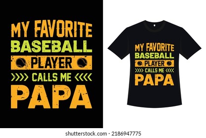 Baseball t-shirt design with vector
