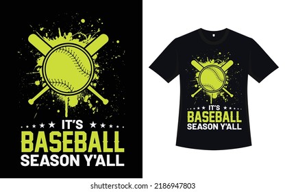 Baseball t-shirt design with vector