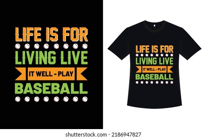 Baseball t-shirt design with vector