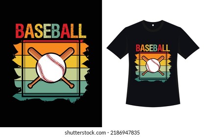 Baseball t-shirt design with vector