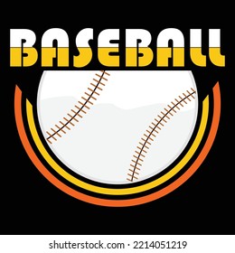 Baseball t-shirt design vector template