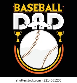 Baseball t-shirt design vector template