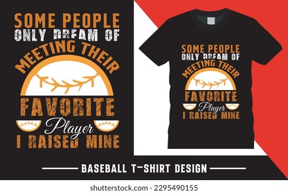 Baseball t-shirt design vector, Typography vector baseball t-shirt design,