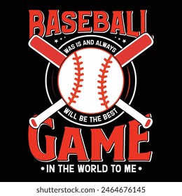 Baseball T-Shirt Design, Vintage Typography Vector Art