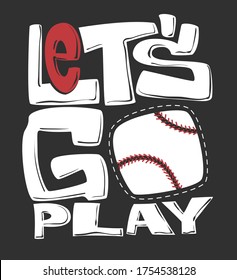 Baseball t-shirt graphics print design, vector illustration