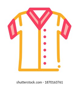 Baseball T-Shirt Symbol Vektor. Outline Baseball T-Shirt Sign. Illustration des isolierten Stumpfsymboles