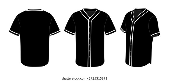 Baseball T-Shirt Mockup Template Vektor.