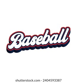 Baseball typography design with map vector. Editable college t-shirt design printable text effect vector	