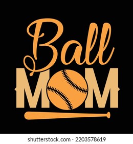 Baseball typography and r shirt design