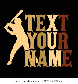 Baseball typography and r shirt design