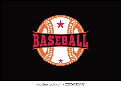 Diseño de camiseta de tipografía de BASEBALL