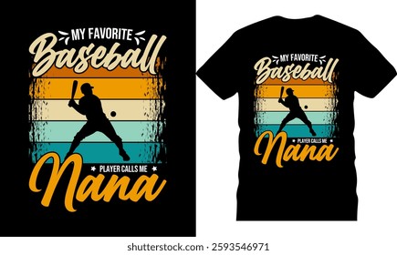 Baseball Typography TShirt Design vector 