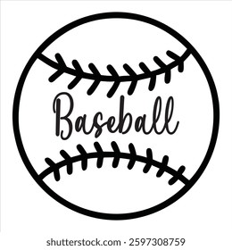 baseball Typography T-shirt Design Vector, Sports Lover Quotes, Baseball Sports Illustration