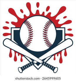 Baseball - Baseball Typography T-shirt Vector, Trending Baseball Sports Illustration, Sports Mom Sayings