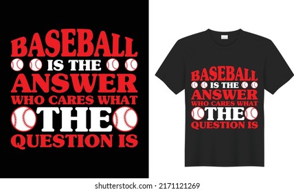 baseball typography vector t-shirt design template for prints t shirt fashion clothing poster, tote bag, mug and merchandise
