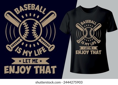 Baseball unique, custom, vintage T-shirt Design