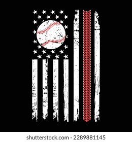 Baseball USA Flag Shirt Print Template, Baseball Vector, American Flag Shirt, Baseball Shirt Print Template