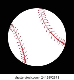 Baseball vector ball, Baseball isolated on white background 