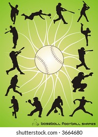 baseball vector composition