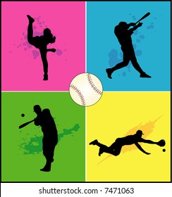 baseball vector composition