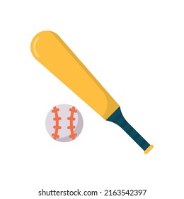 Baseball vector flat icon for web isolated on white background EPS 10 file