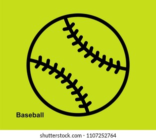 Baseball vector icon 