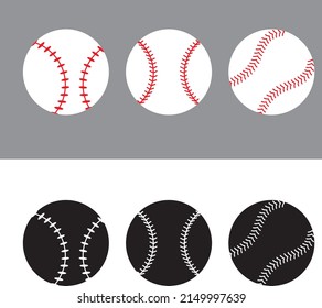 Baseball-Vektorsymbol-Designvorlage 