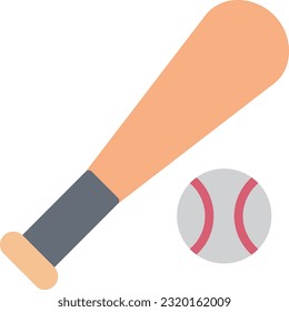 Baseball Vector Icon Flat Style