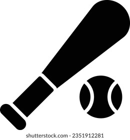 Baseball Vector Icon Glyph Style