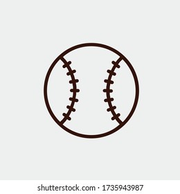 baseball vector icon illustration sign