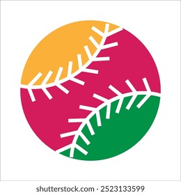 baseball vector icon line template