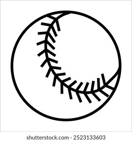 baseball vector icon line template