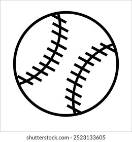 baseball vector icon line template