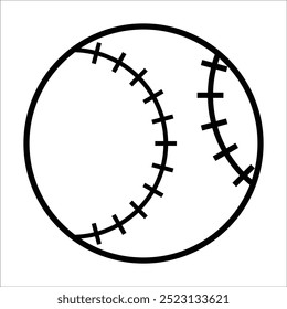 baseball vector icon line template