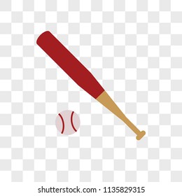 Baseball vector icon on transparent background, Baseball icon