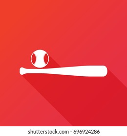Baseball vector icon. Sport competition sign. American team game symbol