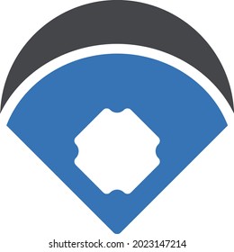 baseball vector illustration isolated on a transparent background . Strok vector icons for concept or web graphics.