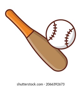 Baseball-Vektorgrafik auf transparentem Hintergrund. Hochwertige Symbole.Vektorlinienflaches Farbsymbol für Konzept und Grafikdesign.