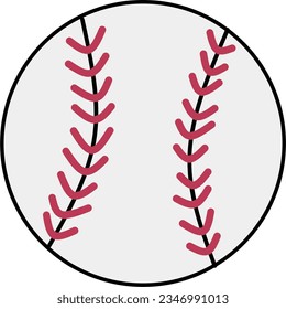 baseball vector illustration on a white background