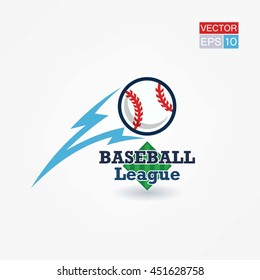 Baseball. Vector illustration on white background