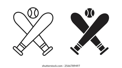 Baseball vector line icon illustration