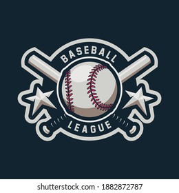 Baseball vector mascot logo design