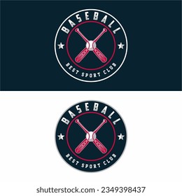baseball vector mascot logo design with modern illustration concept style for badge, emblem and tshirt printing. baseball emblem illustration for sport team.