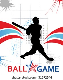 baseball vector poster