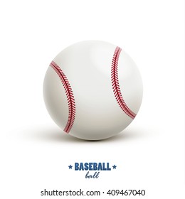 baseball vector realistic object