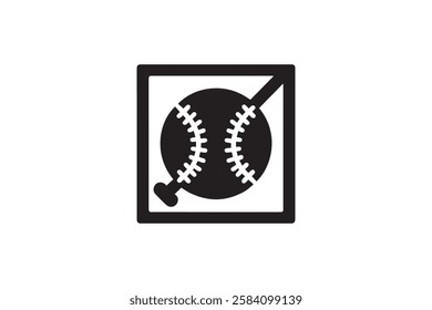baseball vector silhouette isolated in white background
