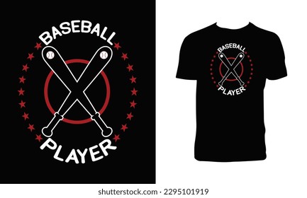 Baseball Vector T Shirt Design. 

