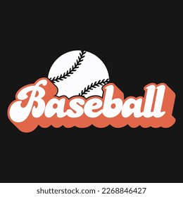 Baseball Vector Typography T-shirt Design